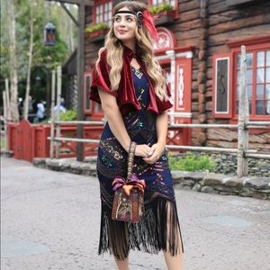 Unique vintage flapper dress and cape